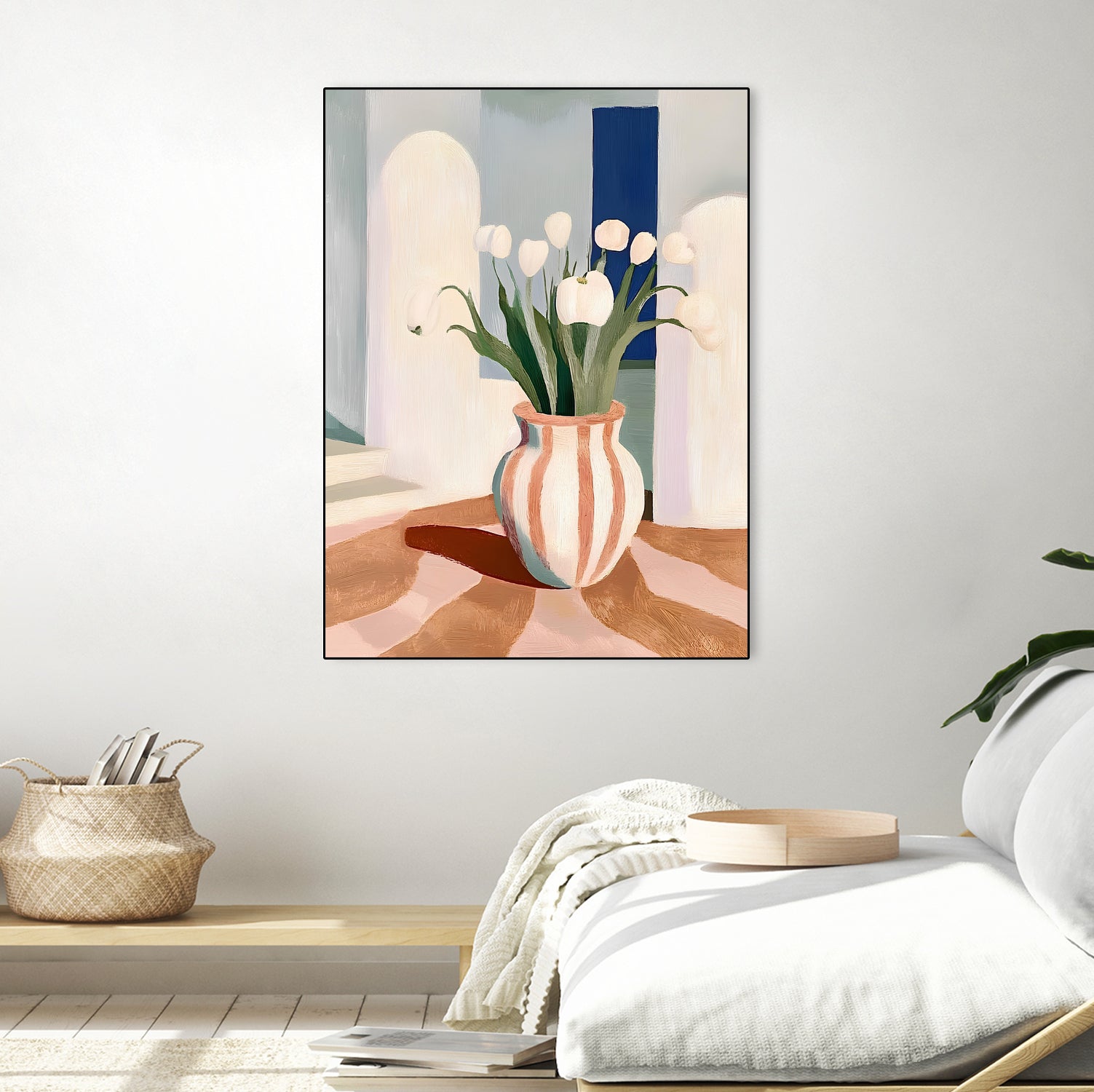Tulips In a Vase by Avanesova Elena on GIANT ART - flowers and plants modern art