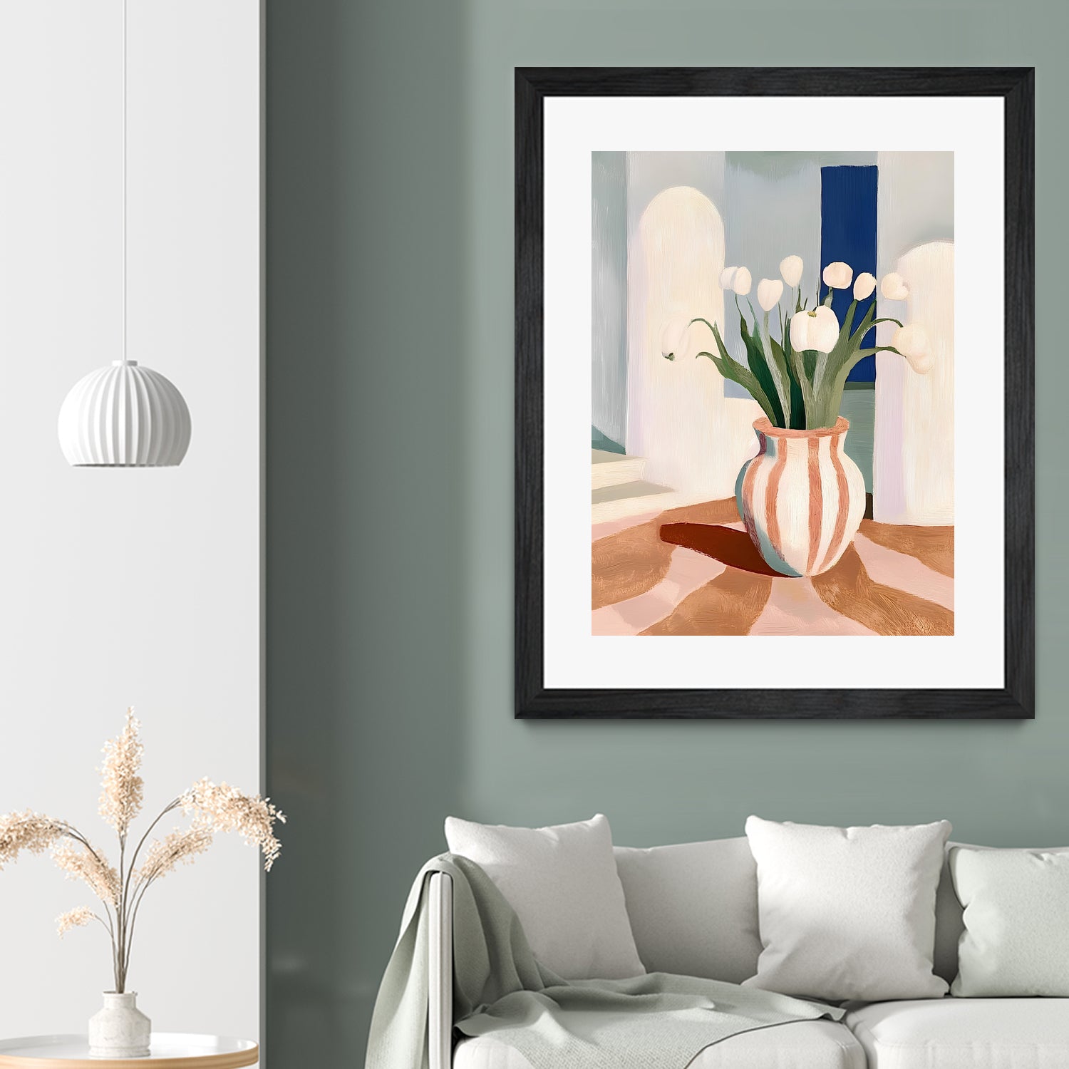 Tulips In a Vase by Avanesova Elena on GIANT ART - flowers and plants modern art