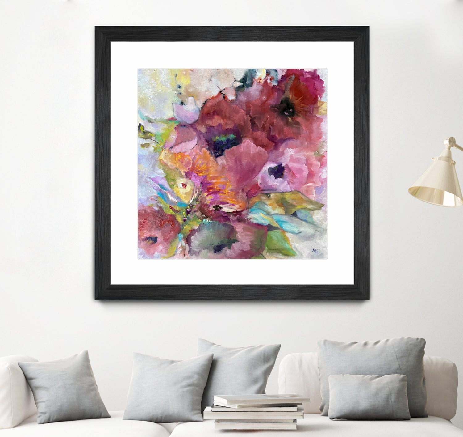 Vibrant Floral Abstract by Alexandra Higgins on GIANT ART - floral painting flowers and plants floral painting