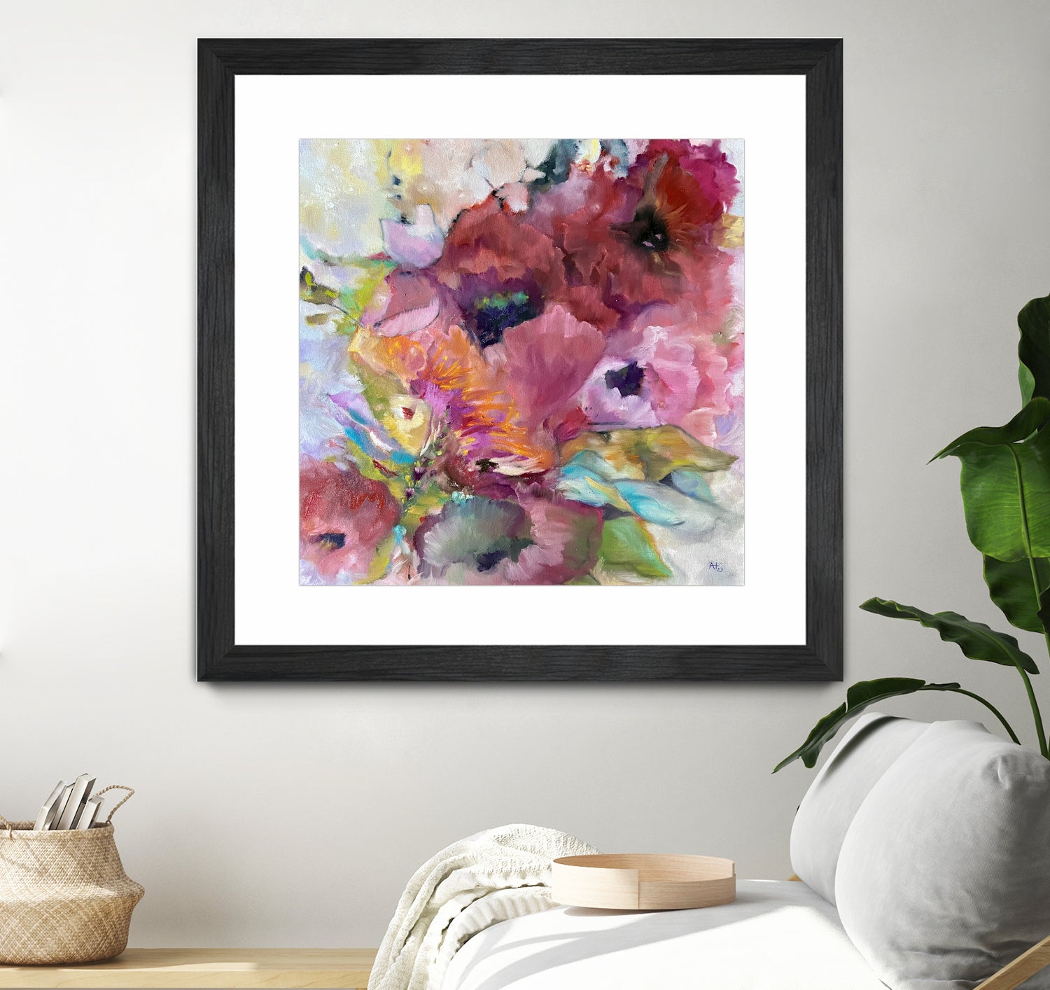 Vibrant Floral Abstract by Alexandra Higgins on GIANT ART - floral painting flowers and plants floral painting
