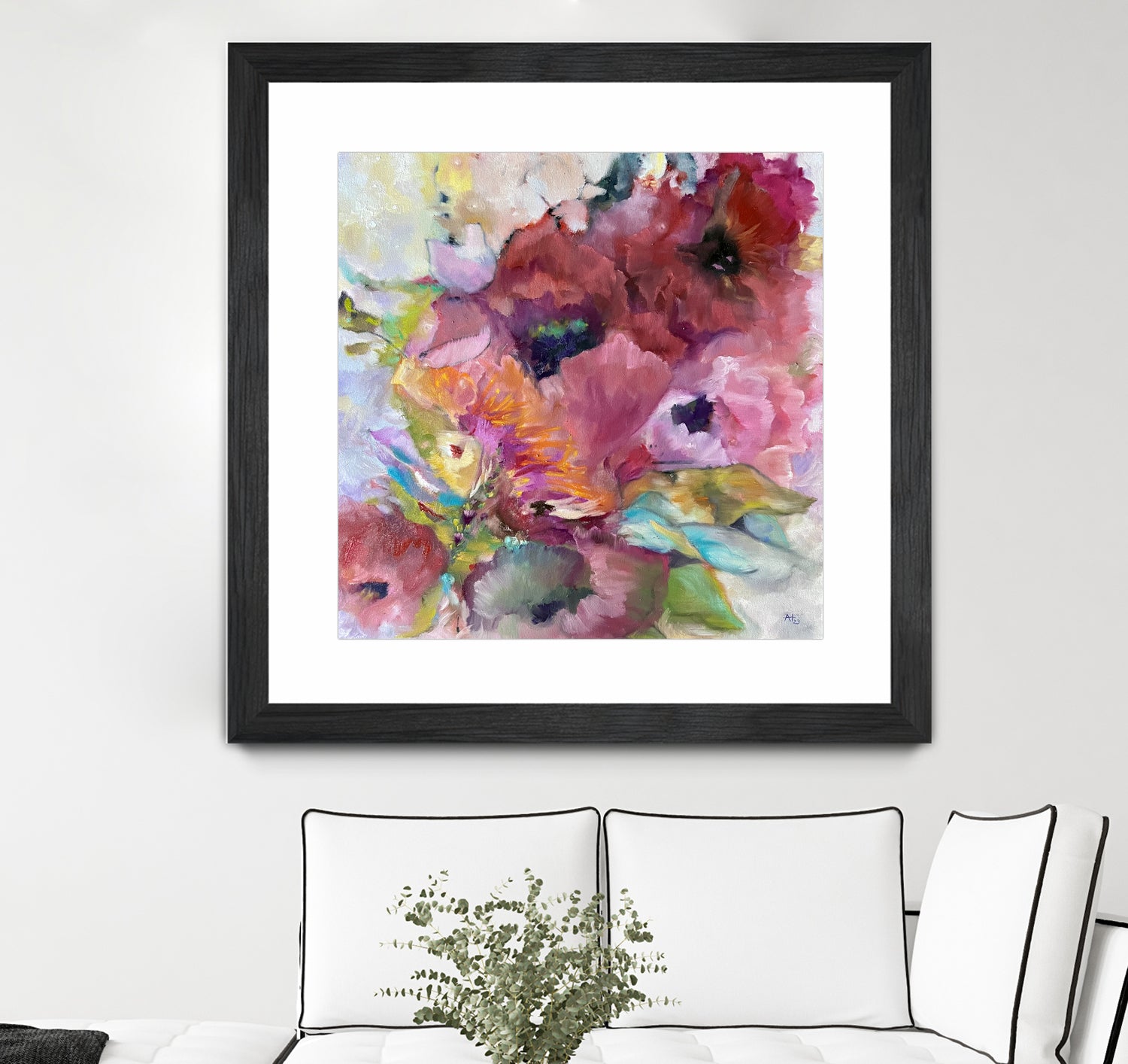 Vibrant Floral Abstract by Alexandra Higgins on GIANT ART - floral painting flowers and plants floral painting