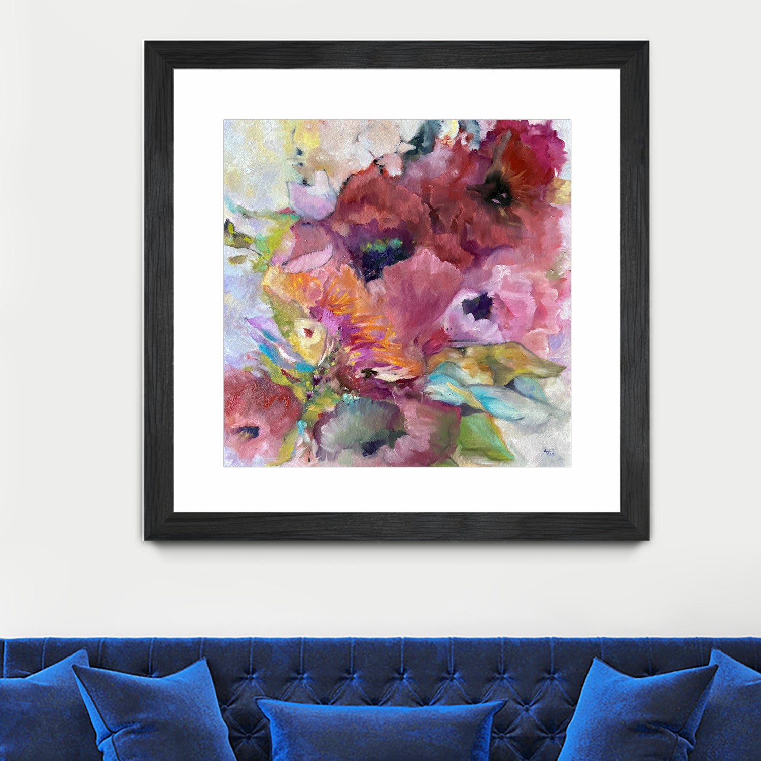 Vibrant Floral Abstract by Alexandra Higgins on GIANT ART - floral painting flowers and plants floral painting