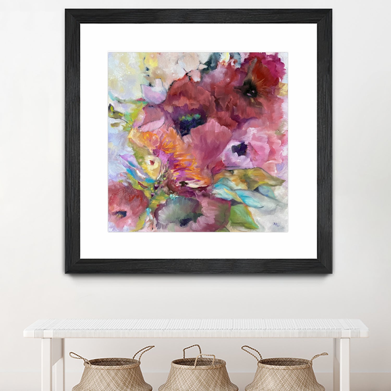 Vibrant Floral Abstract by Alexandra Higgins on GIANT ART - floral painting flowers and plants floral painting