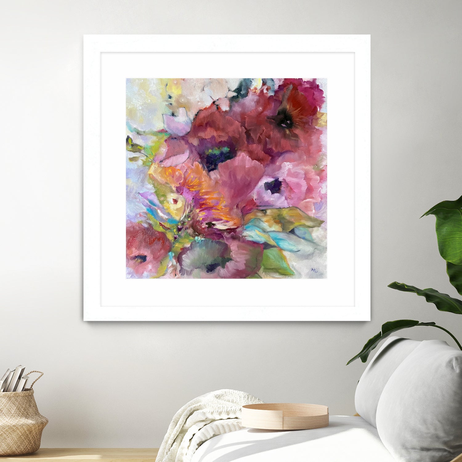 Vibrant Floral Abstract by Alexandra Higgins on GIANT ART - floral painting flowers and plants floral painting