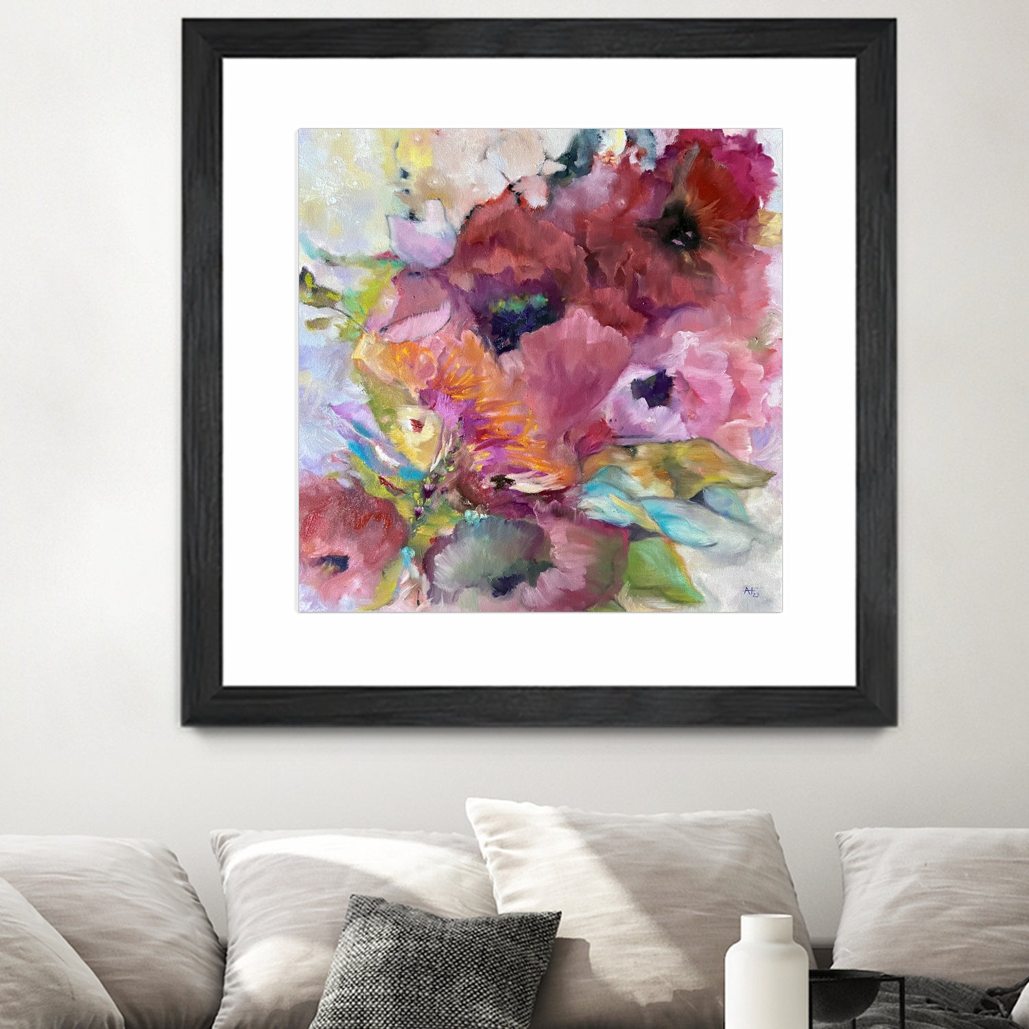 Vibrant Floral Abstract by Alexandra Higgins on GIANT ART - floral painting flowers and plants floral painting