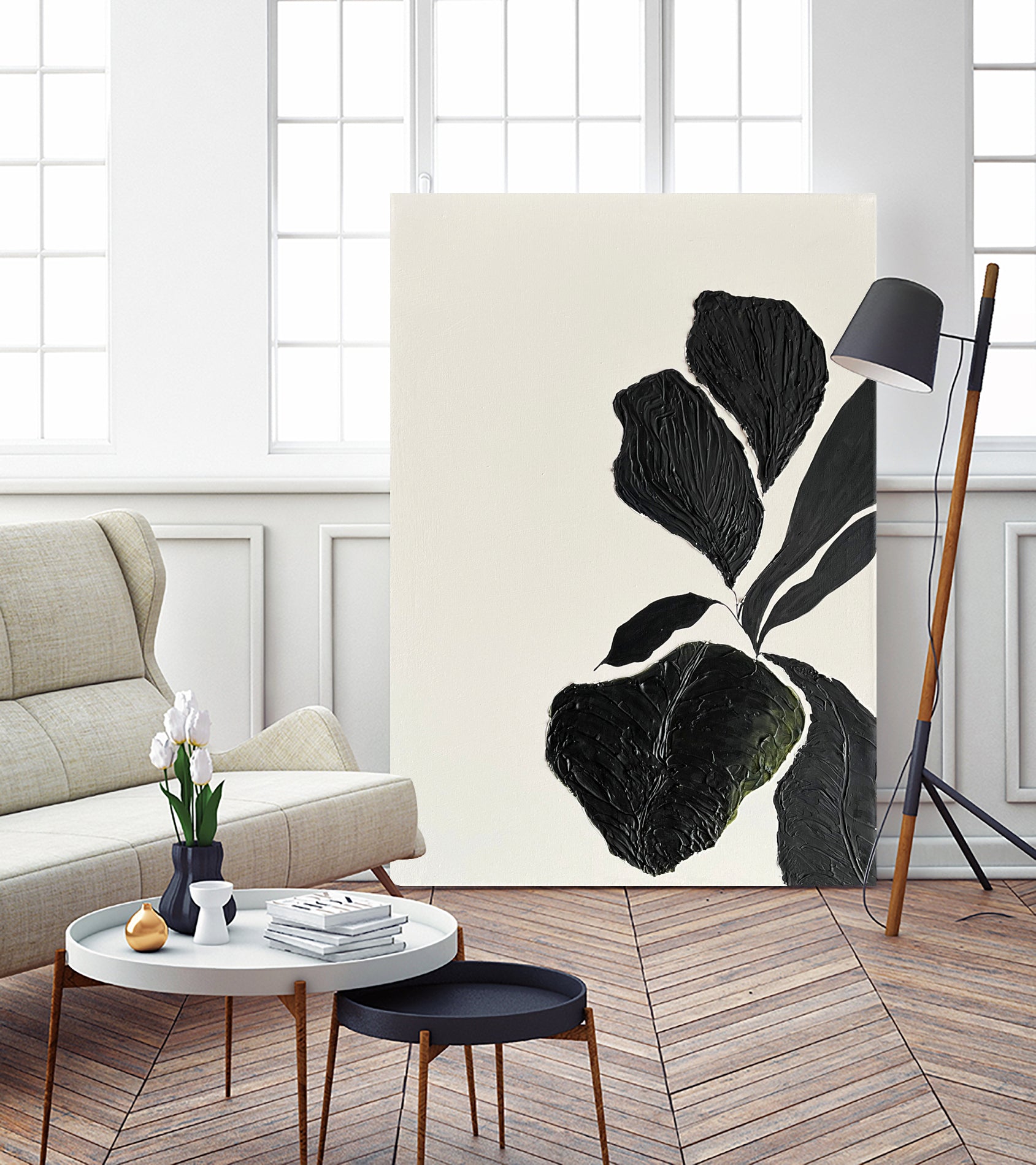 Floral Abstract 1 by Soniya Vijayakumar on GIANT ART - flowers and plants