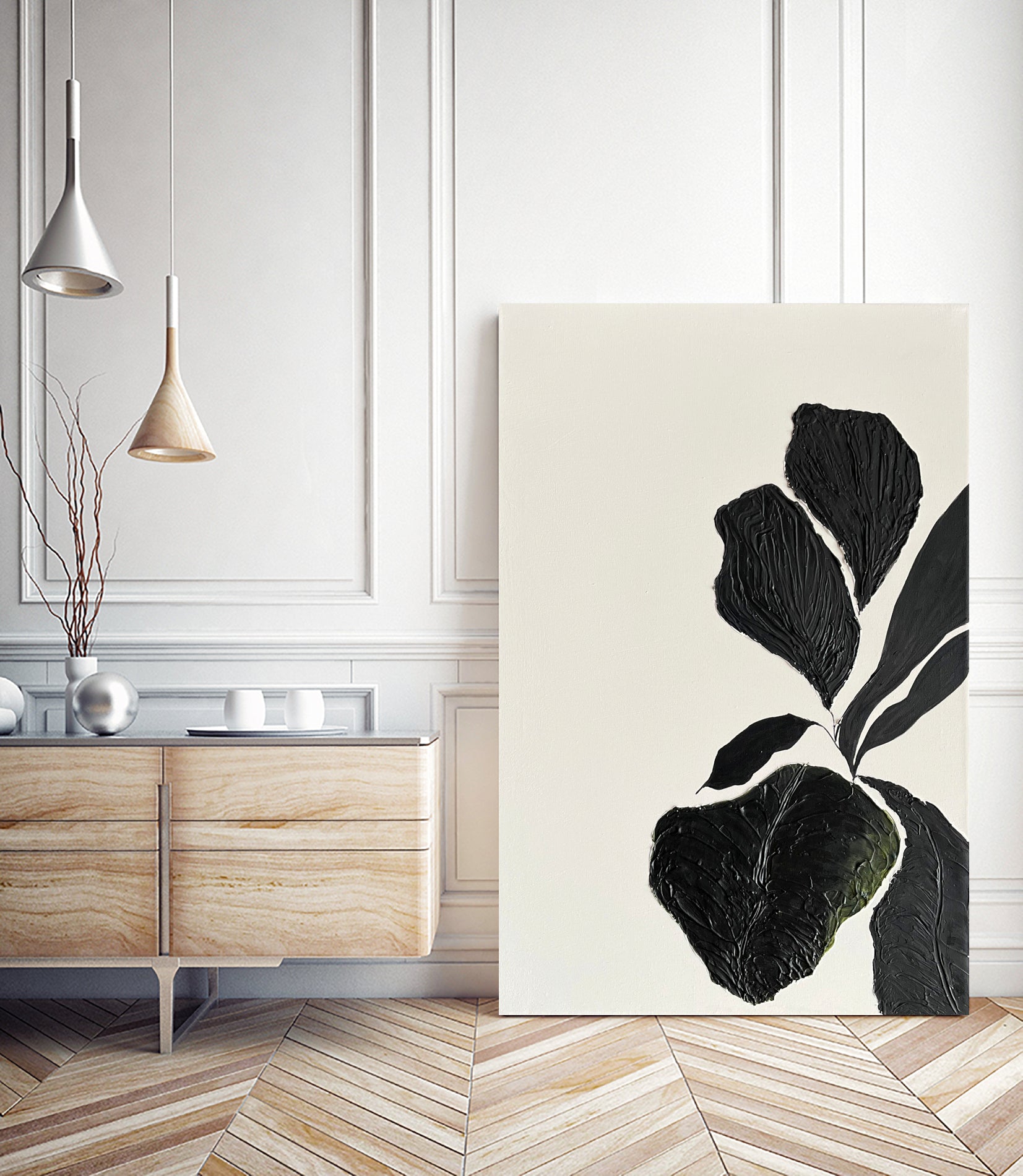 Floral Abstract 1 by Soniya Vijayakumar on GIANT ART - flowers and plants