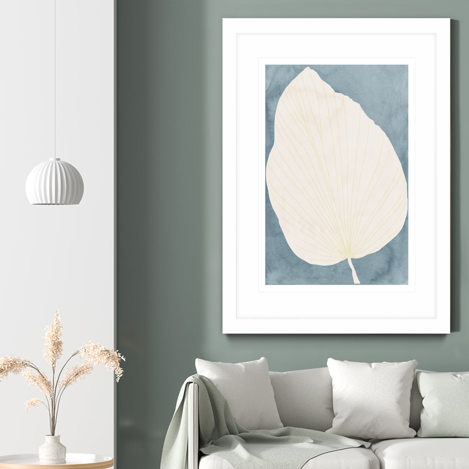 Illustration Of A Large Leaf by Casa cartissi on GIANT ART - illustration minimalist art