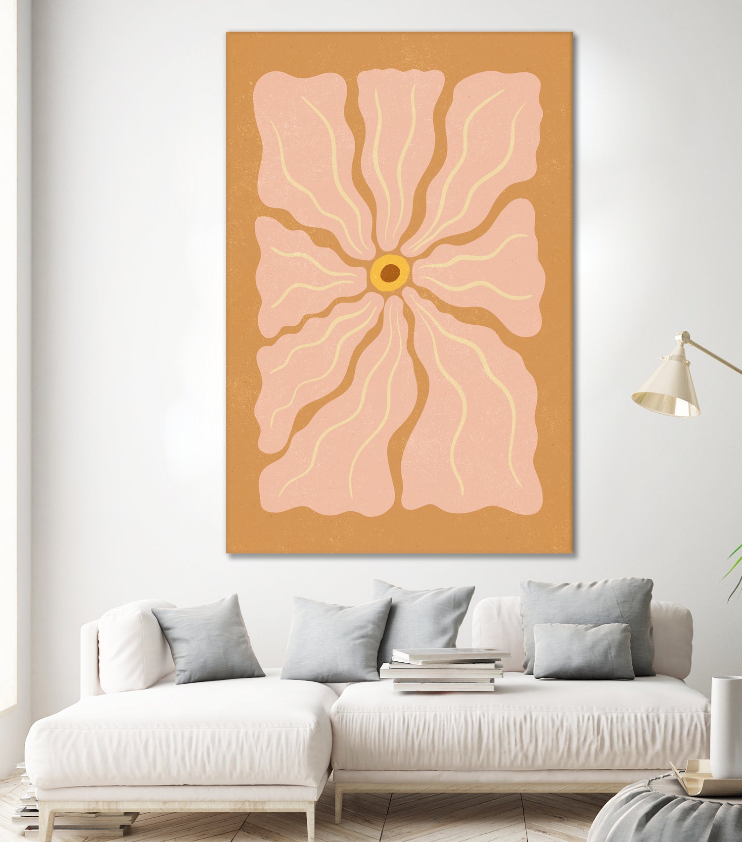 Stylized Flower with Petals by Katarzyna GƒÖsiorowska on GIANT ART - flowers and plants abstract flower art