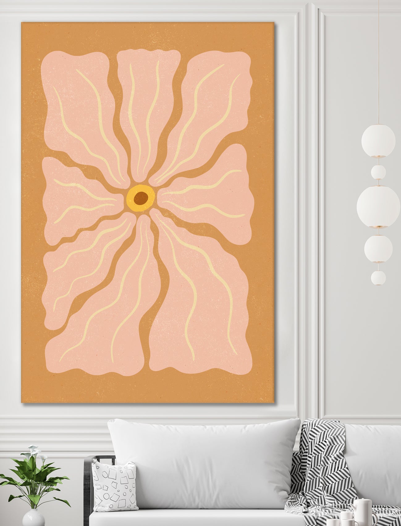 Stylized Flower with Petals by Katarzyna GƒÖsiorowska on GIANT ART - flowers and plants abstract flower art