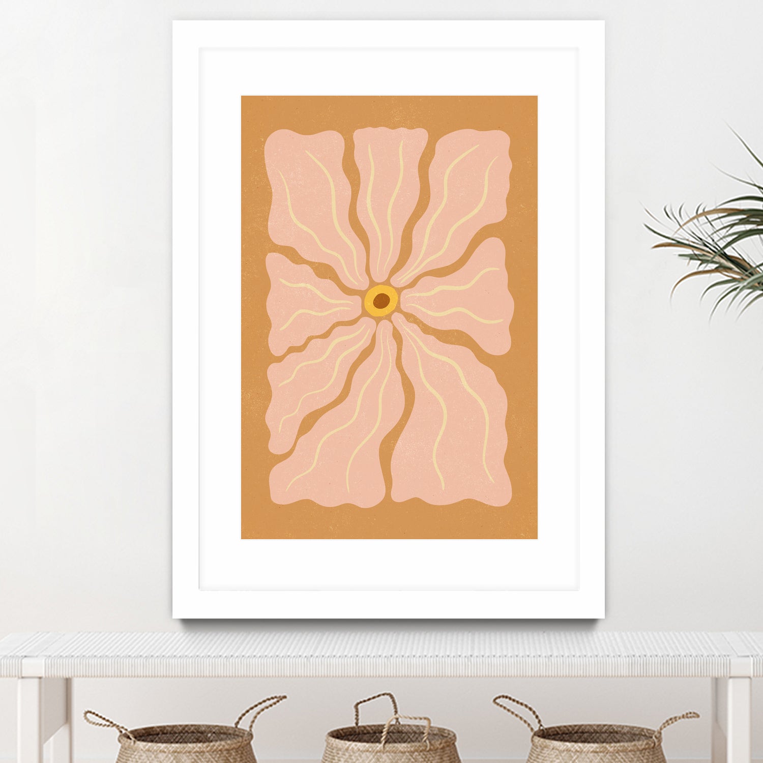 Stylized Flower with Petals by Katarzyna GƒÖsiorowska on GIANT ART - flowers and plants abstract flower art