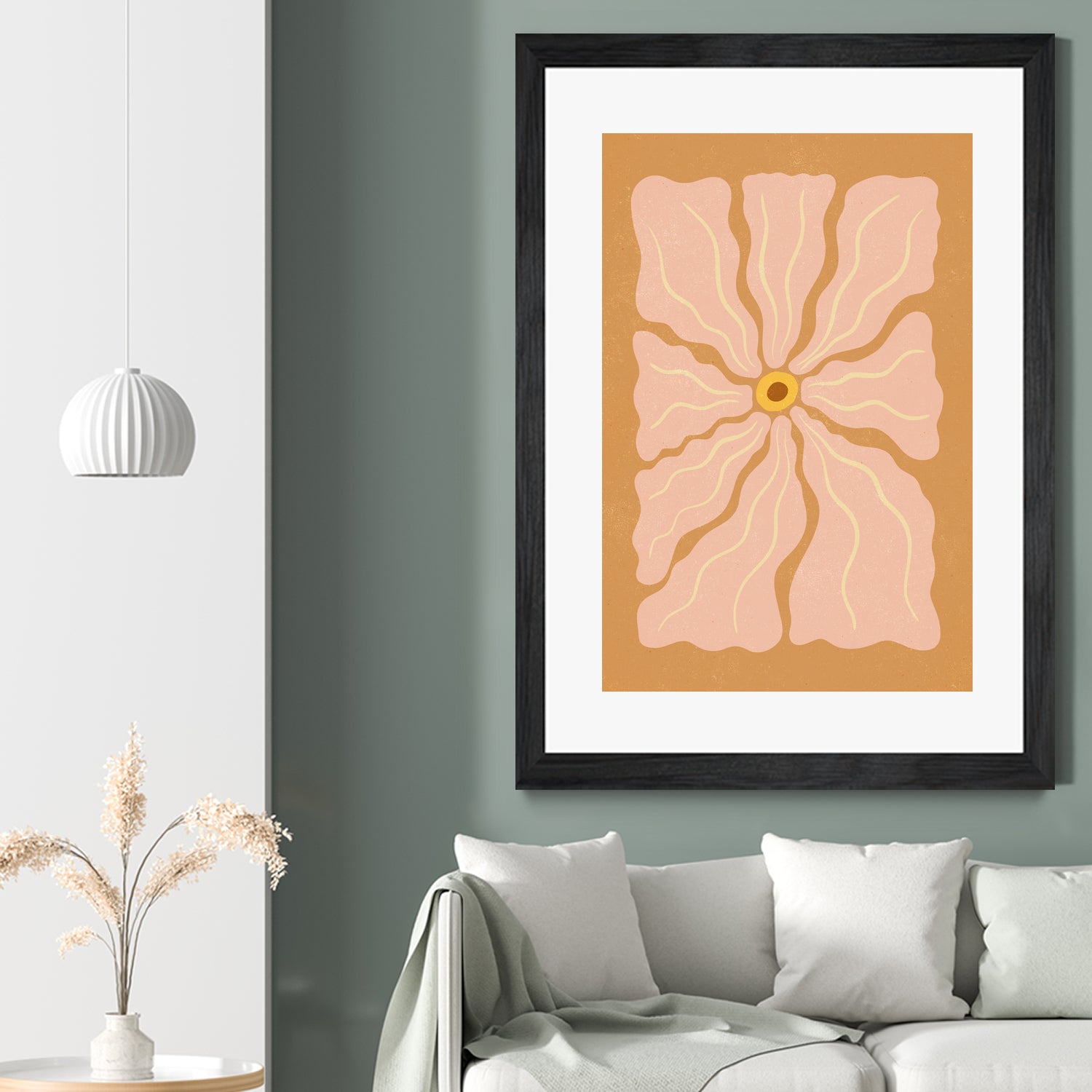 Stylized Flower with Petals by Katarzyna GƒÖsiorowska on GIANT ART - flowers and plants abstract flower art