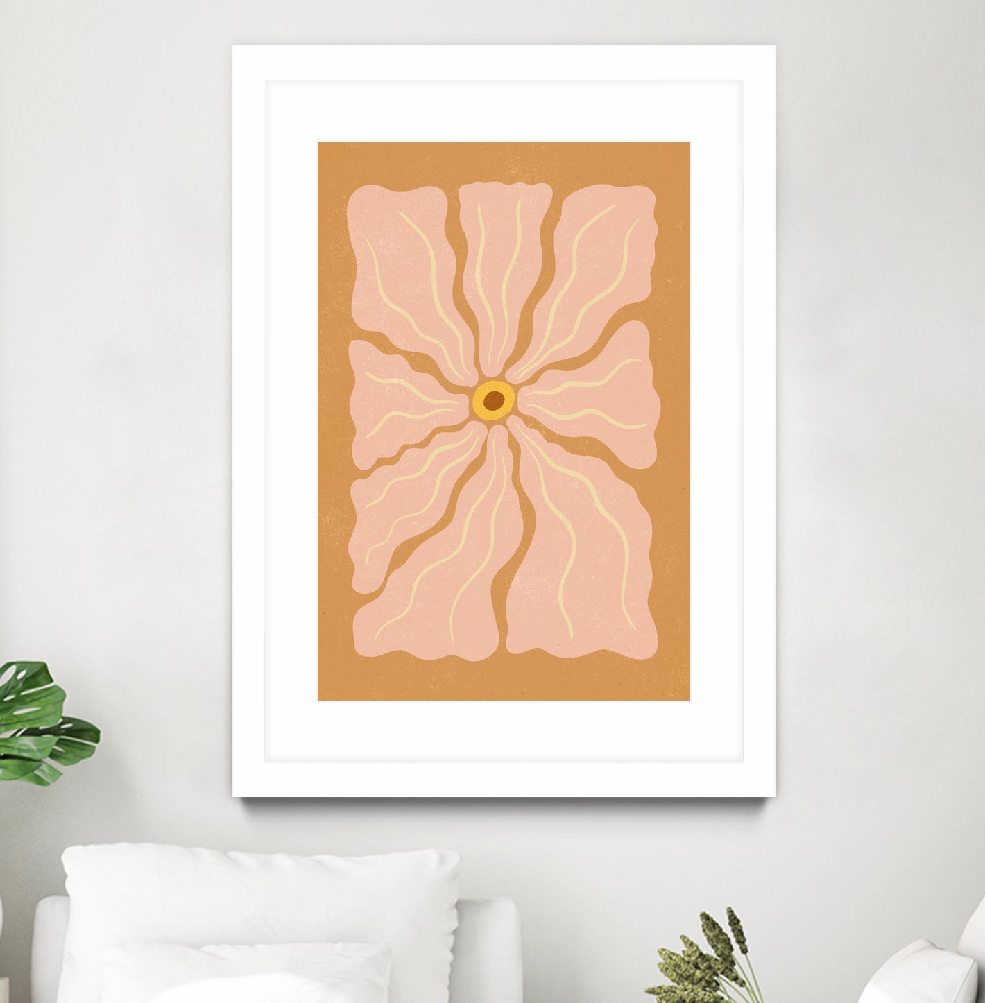 Stylized Flower with Petals by Katarzyna GƒÖsiorowska on GIANT ART - flowers and plants abstract flower art