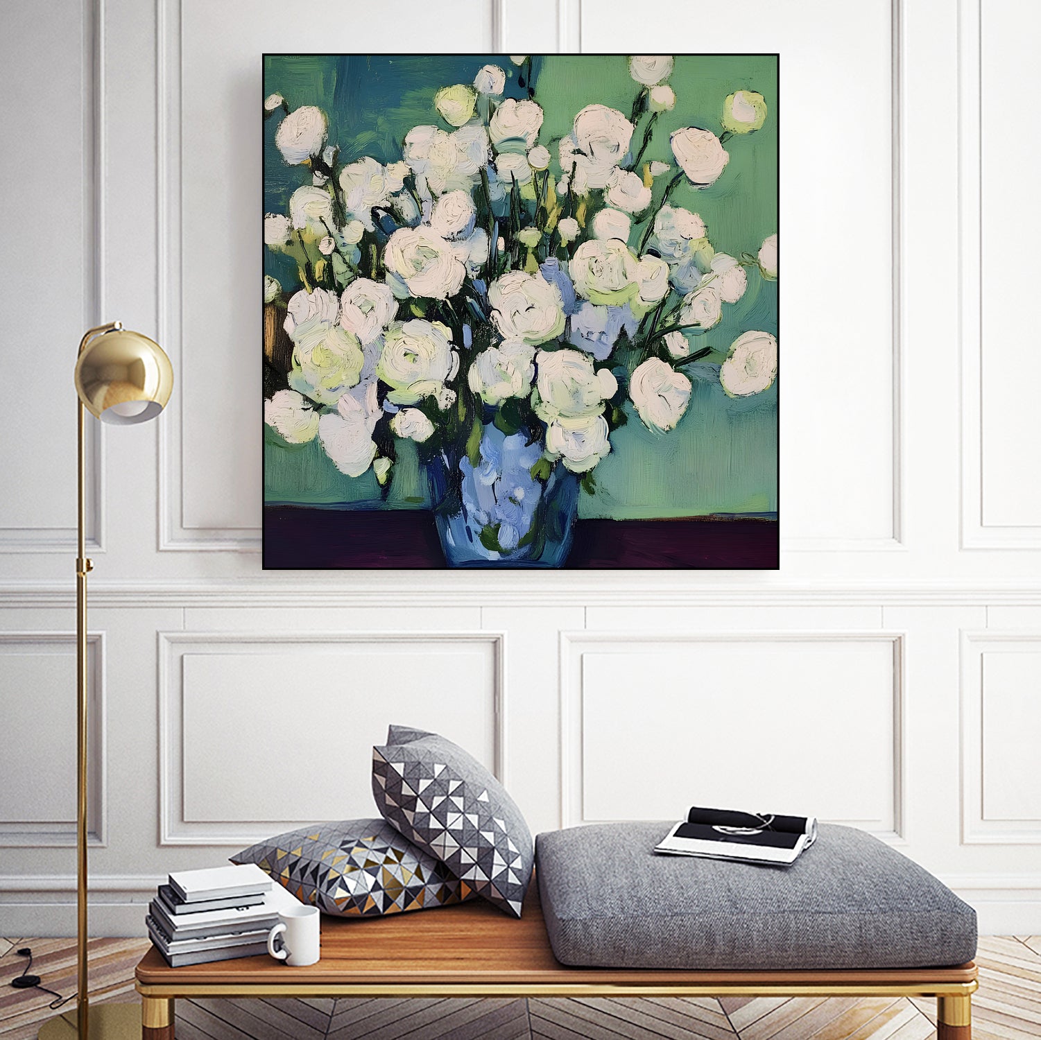 White Roses by Avanesova Elena on GIANT ART - white roses