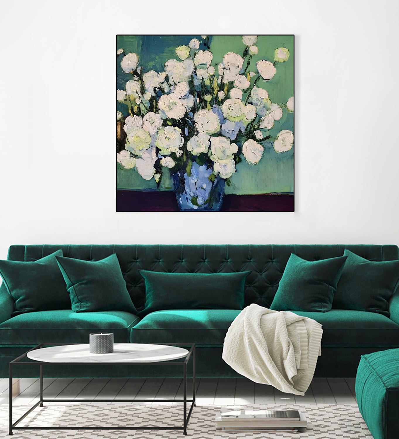 White Roses by Avanesova Elena on GIANT ART - white roses