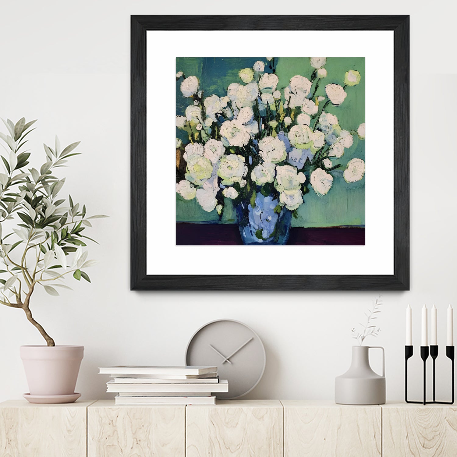 White Roses by Avanesova Elena on GIANT ART - white roses