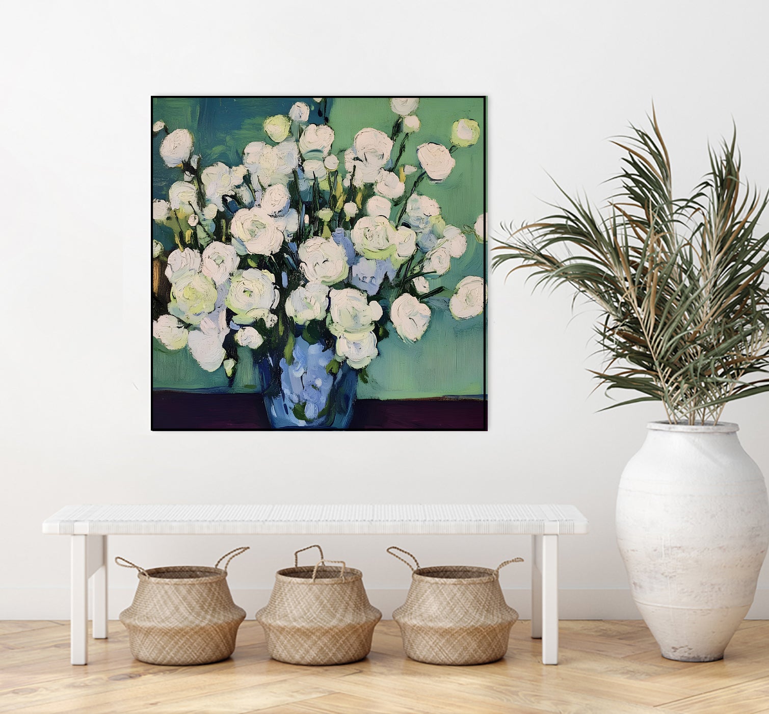 White Roses by Avanesova Elena on GIANT ART - white roses