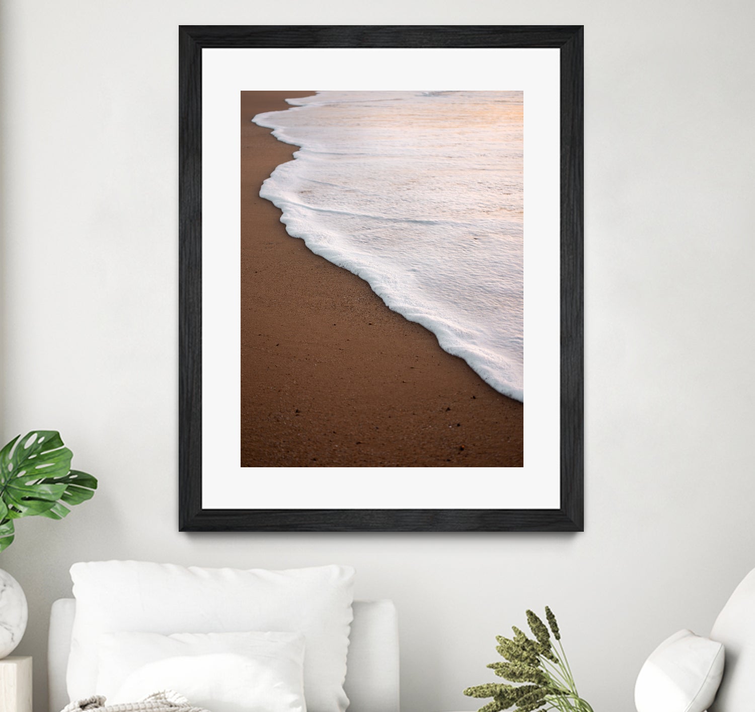Minimalist Beach Wave by Raisa Zwart on GIANT ART - abstract beach waves
