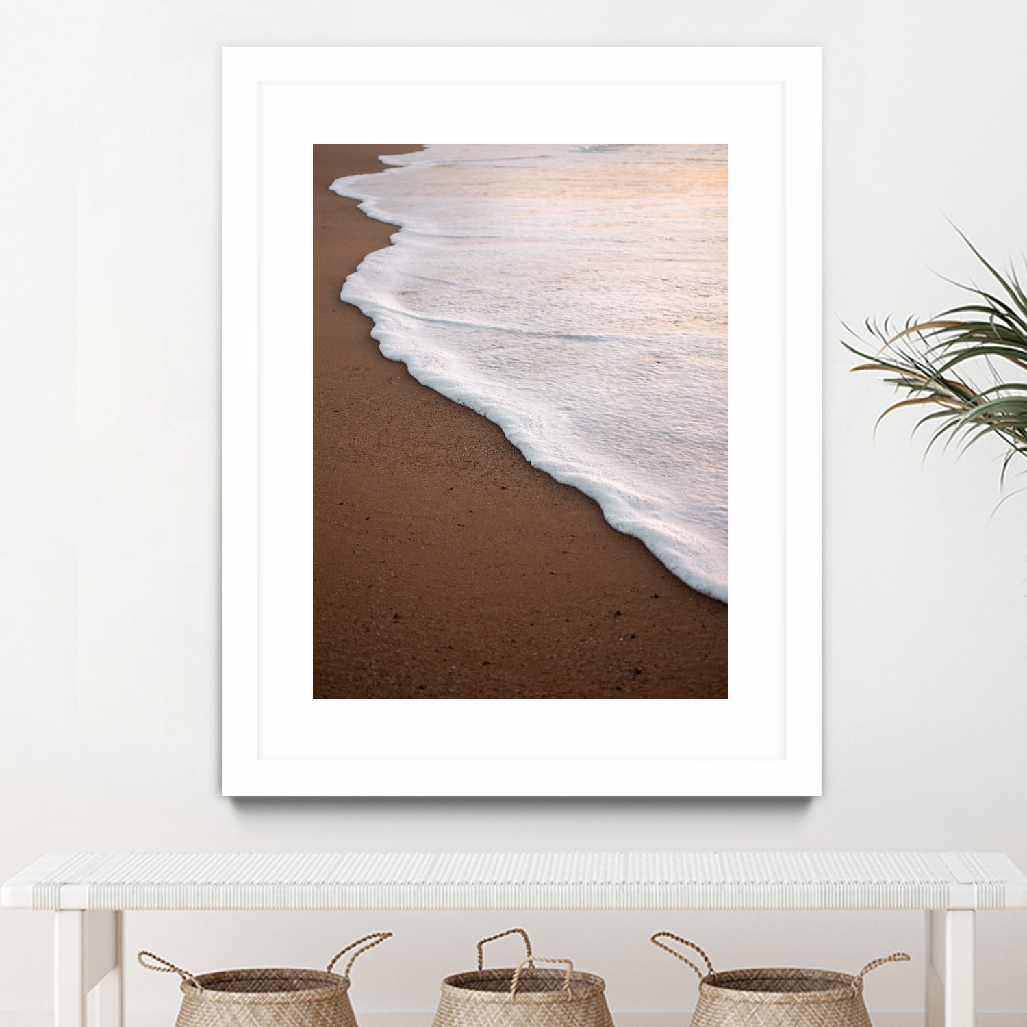 Minimalist Beach Wave by Raisa Zwart on GIANT ART - abstract beach waves