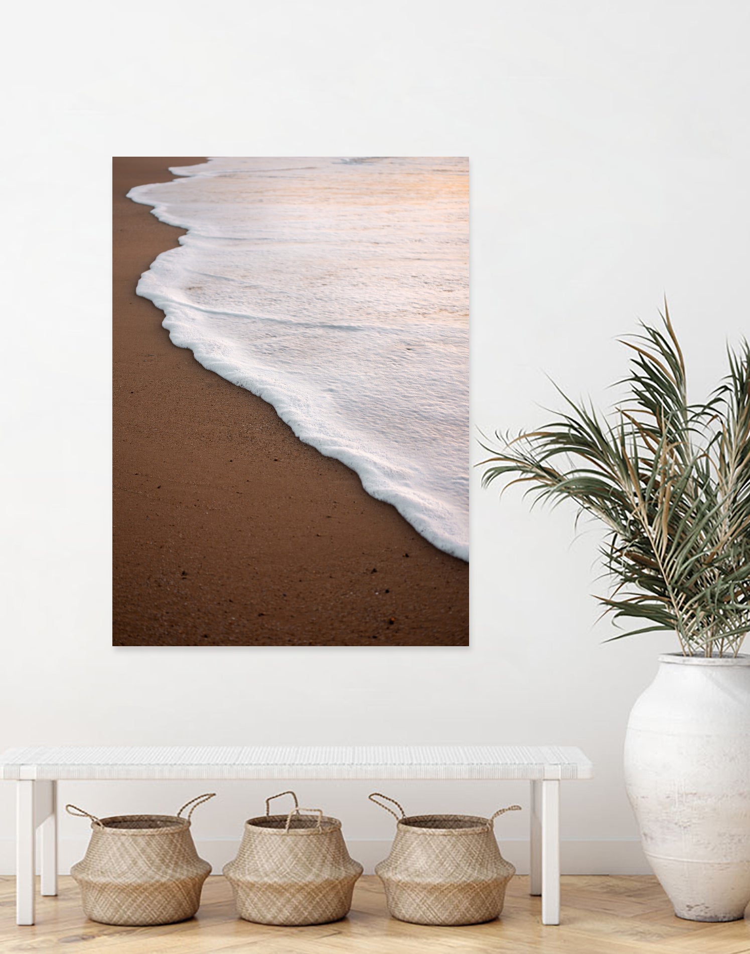 Minimalist Beach Wave by Raisa Zwart on GIANT ART - abstract beach waves