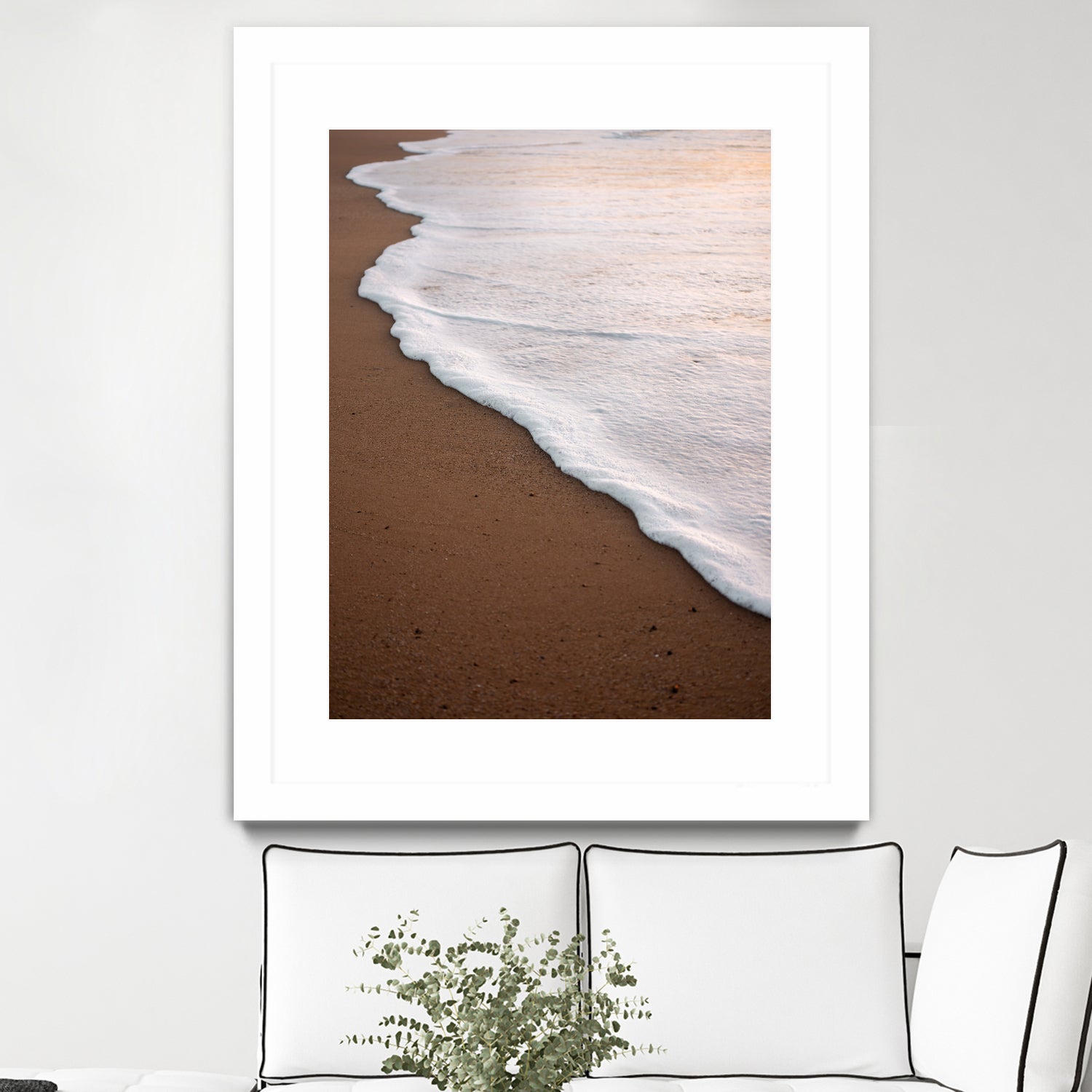 Minimalist Beach Wave by Raisa Zwart on GIANT ART - abstract beach waves