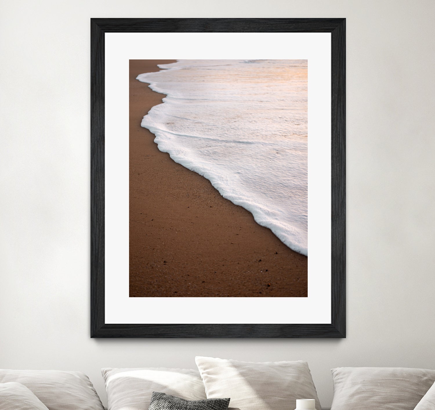 Minimalist Beach Wave by Raisa Zwart on GIANT ART - abstract beach waves