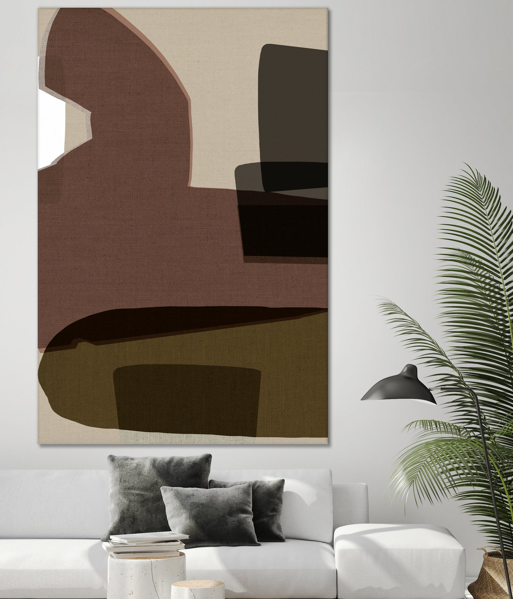 Layered Geometric Shapes And Earthy Tones by cartissi on GIANT ART - 7200 illustration
