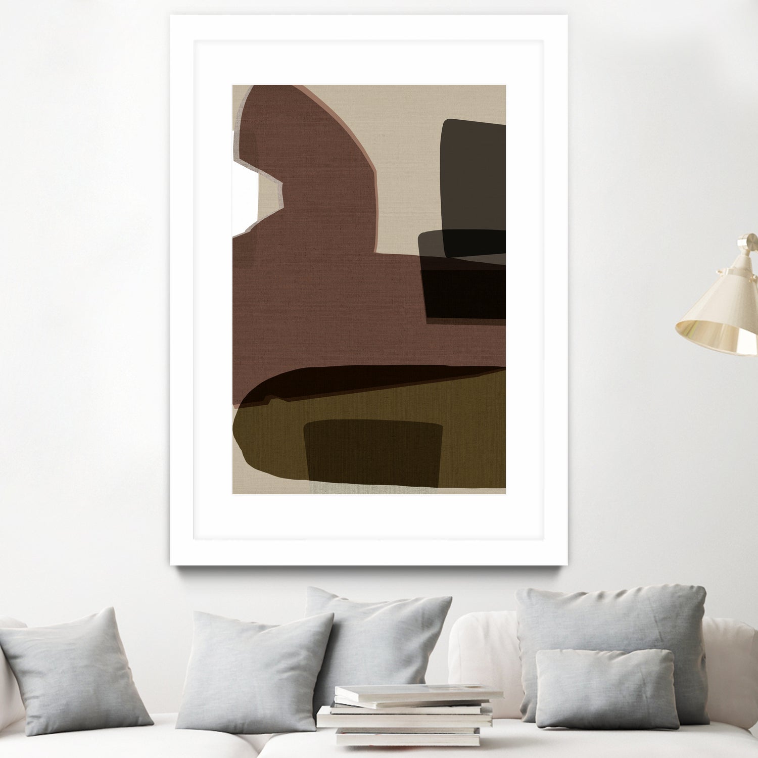 Layered Geometric Shapes And Earthy Tones by cartissi on GIANT ART - 7200 illustration