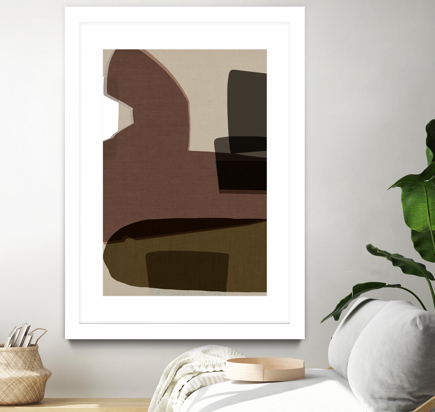 Layered Geometric Shapes And Earthy Tones by cartissi on GIANT ART - 7200 illustration