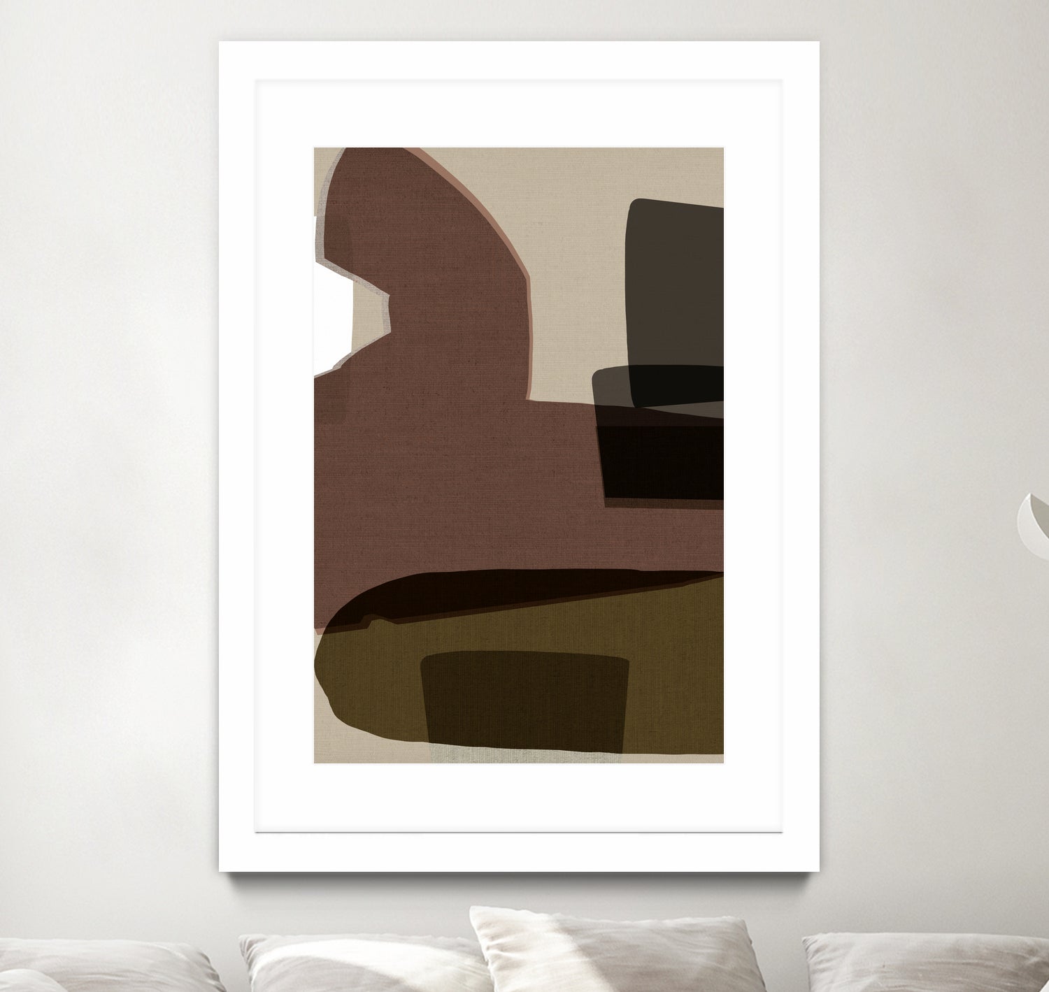 Layered Geometric Shapes And Earthy Tones by cartissi on GIANT ART - 7200 illustration