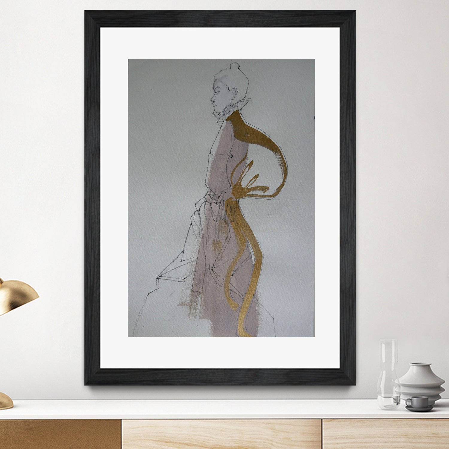 Golden Dress by Doris Schmitz on GIANT ART - 2958 photography