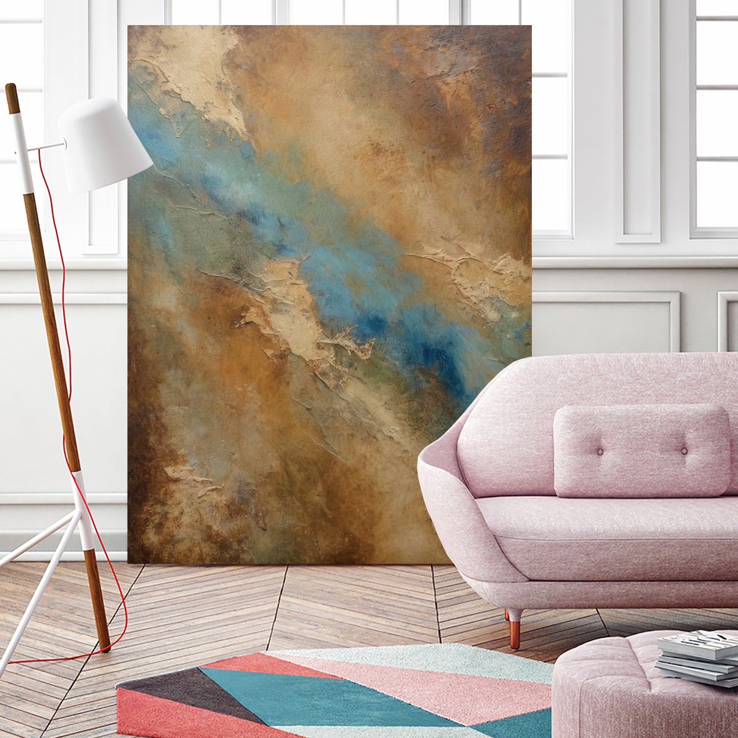 River Through the Desert by Alpenglow Workshop on GIANT ART - abstract