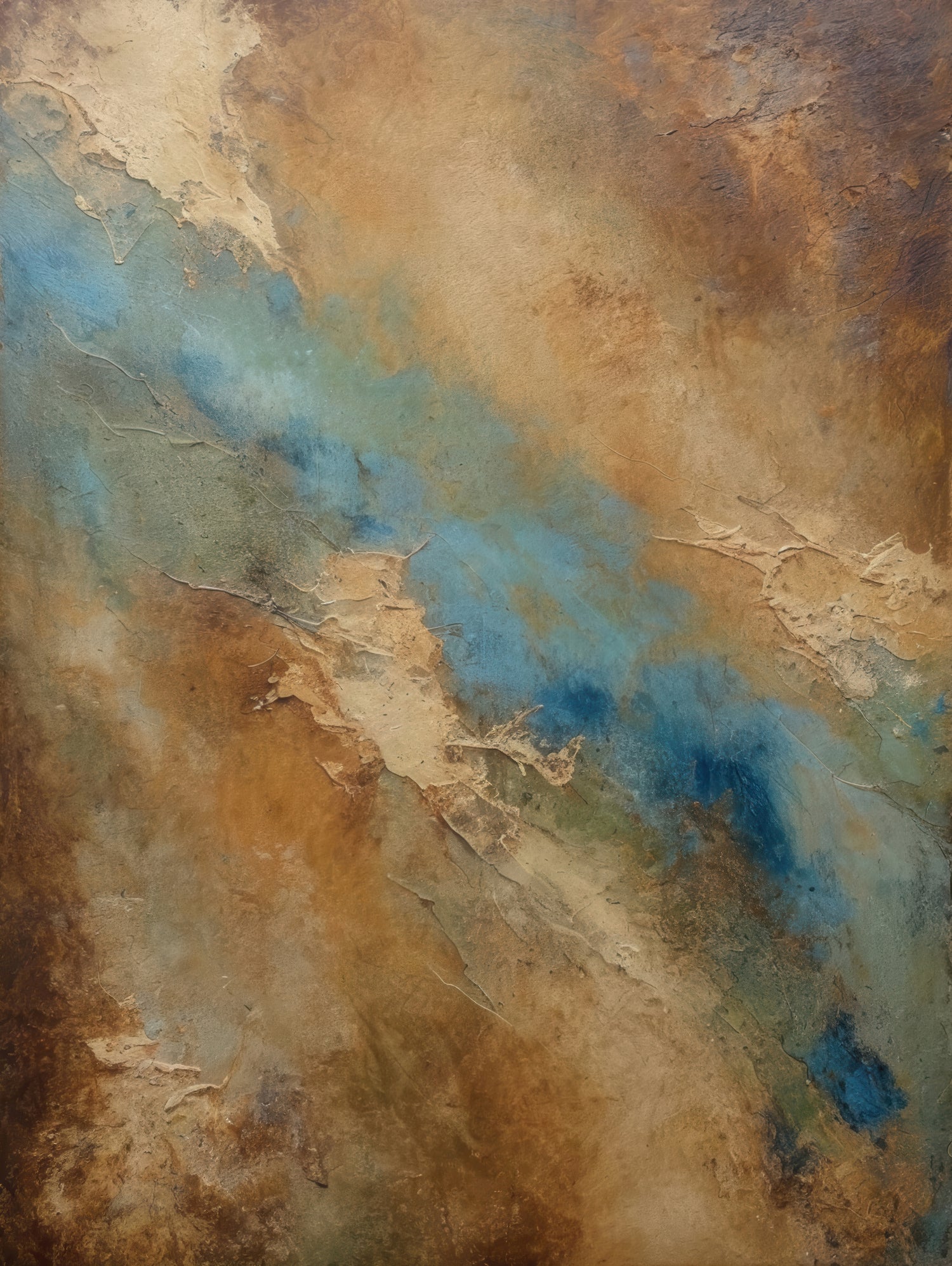 River Through the Desert by Alpenglow Workshop on GIANT ART - abstract