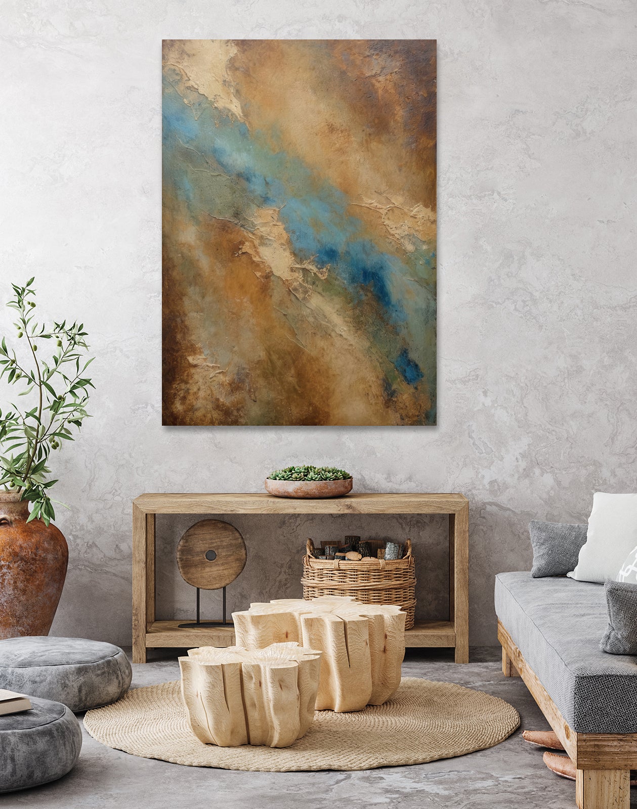 River Through the Desert by Alpenglow Workshop on GIANT ART - abstract