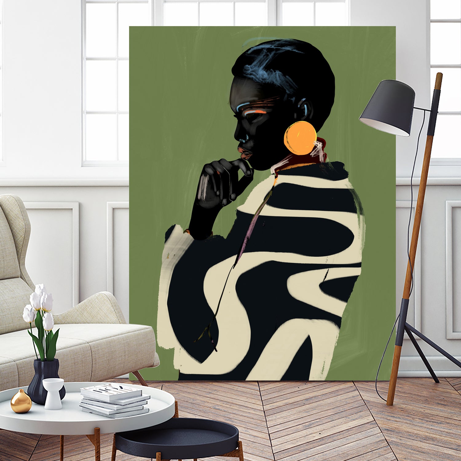 Bold Contemplation by ThingDesign on GIANT ART - illustration modern art