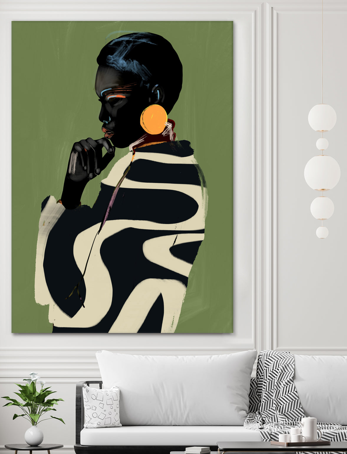 Bold Contemplation by ThingDesign on GIANT ART - illustration modern art