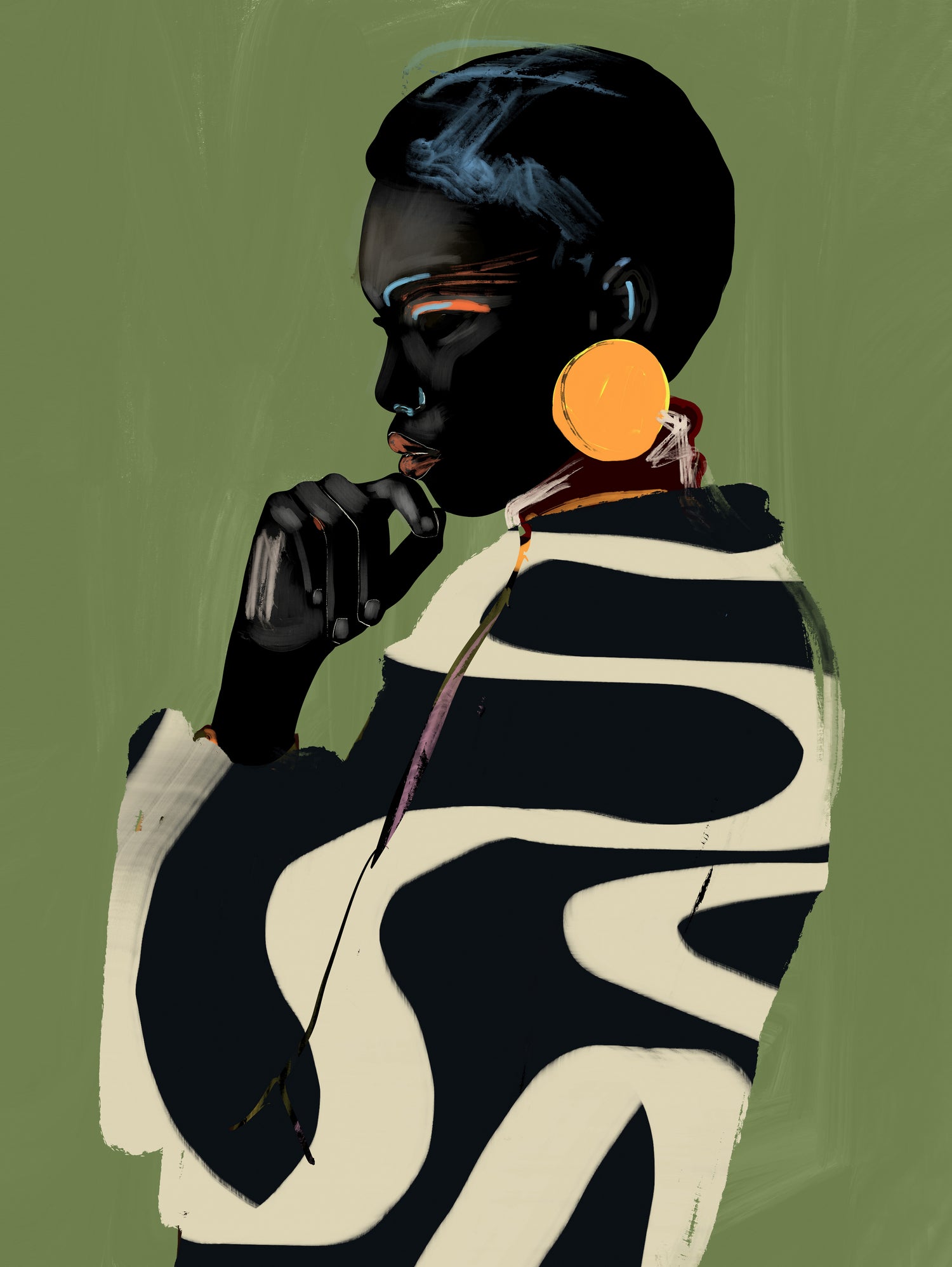 Bold Contemplation by ThingDesign on GIANT ART - illustration modern art