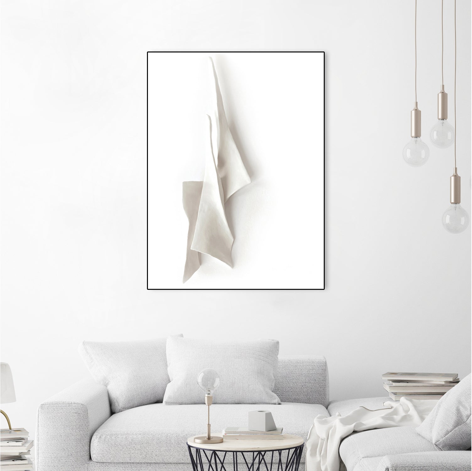 White Elegance by Jenja Braun on GIANT ART - flowers and plants minimalist-art