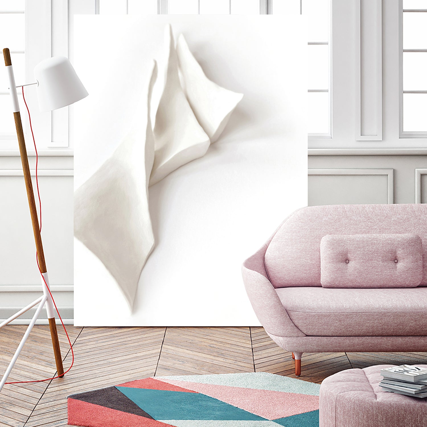 Folded Whispers by Jenja Braun on GIANT ART - flowers and plants minimalist decor