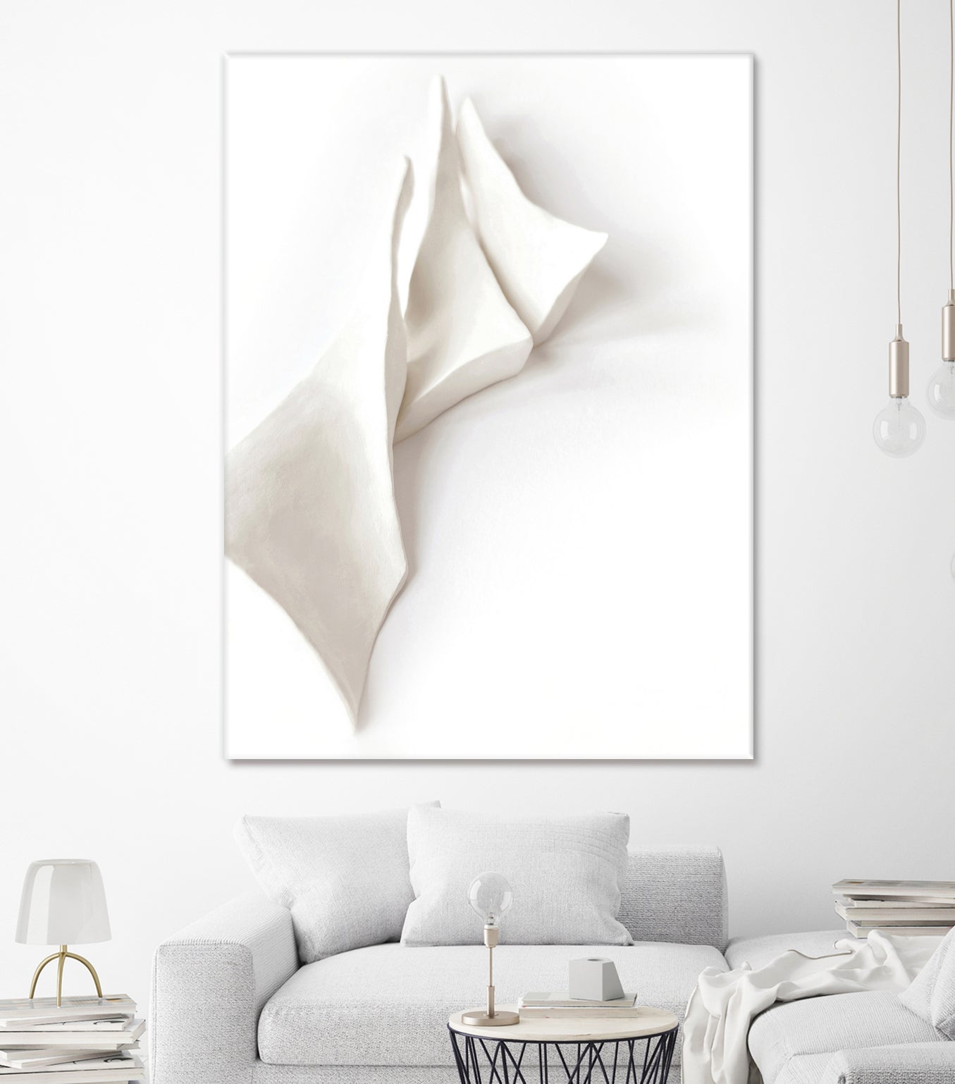 Folded Whispers by Jenja Braun on GIANT ART - flowers and plants minimalist decor