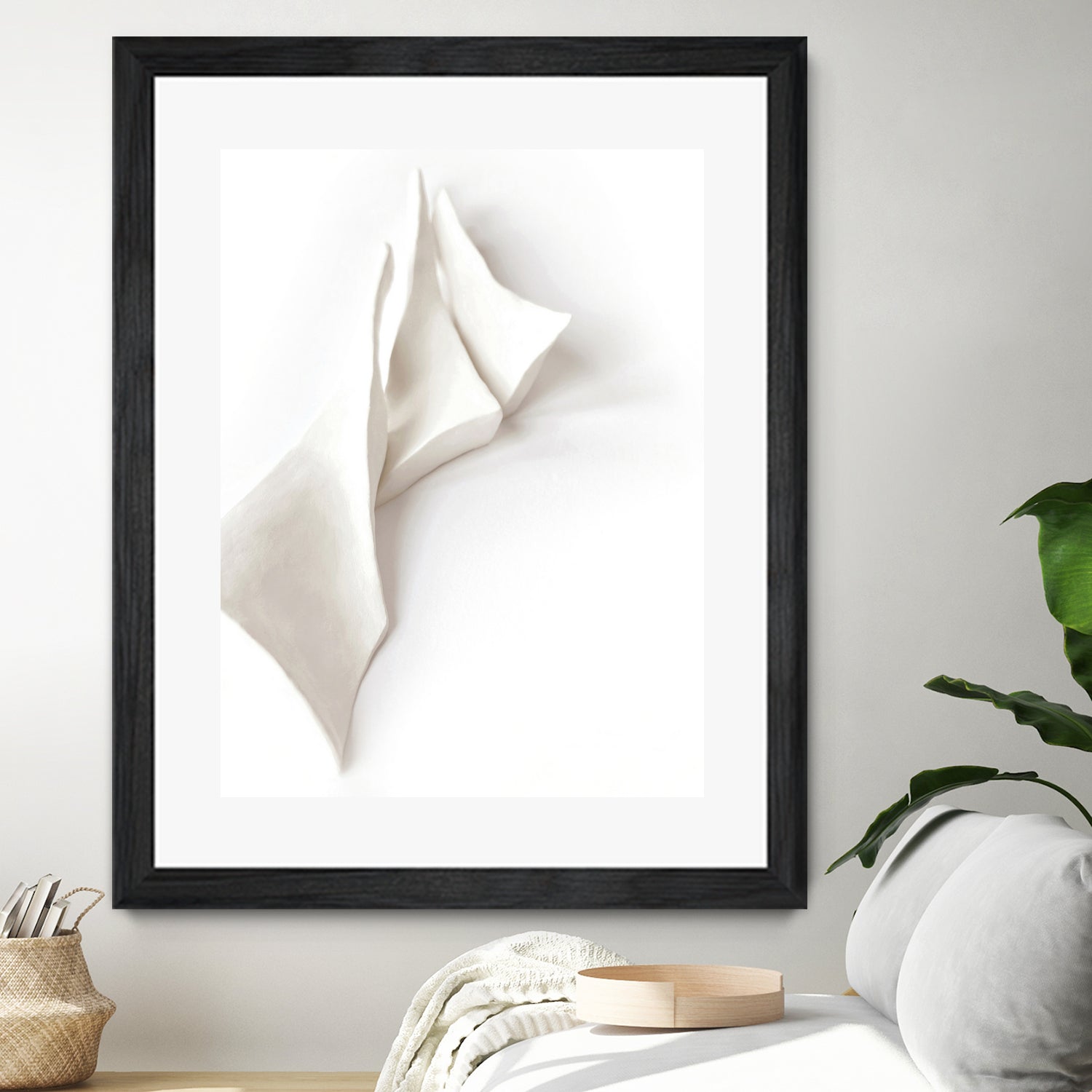 Folded Whispers by Jenja Braun on GIANT ART - flowers and plants minimalist decor