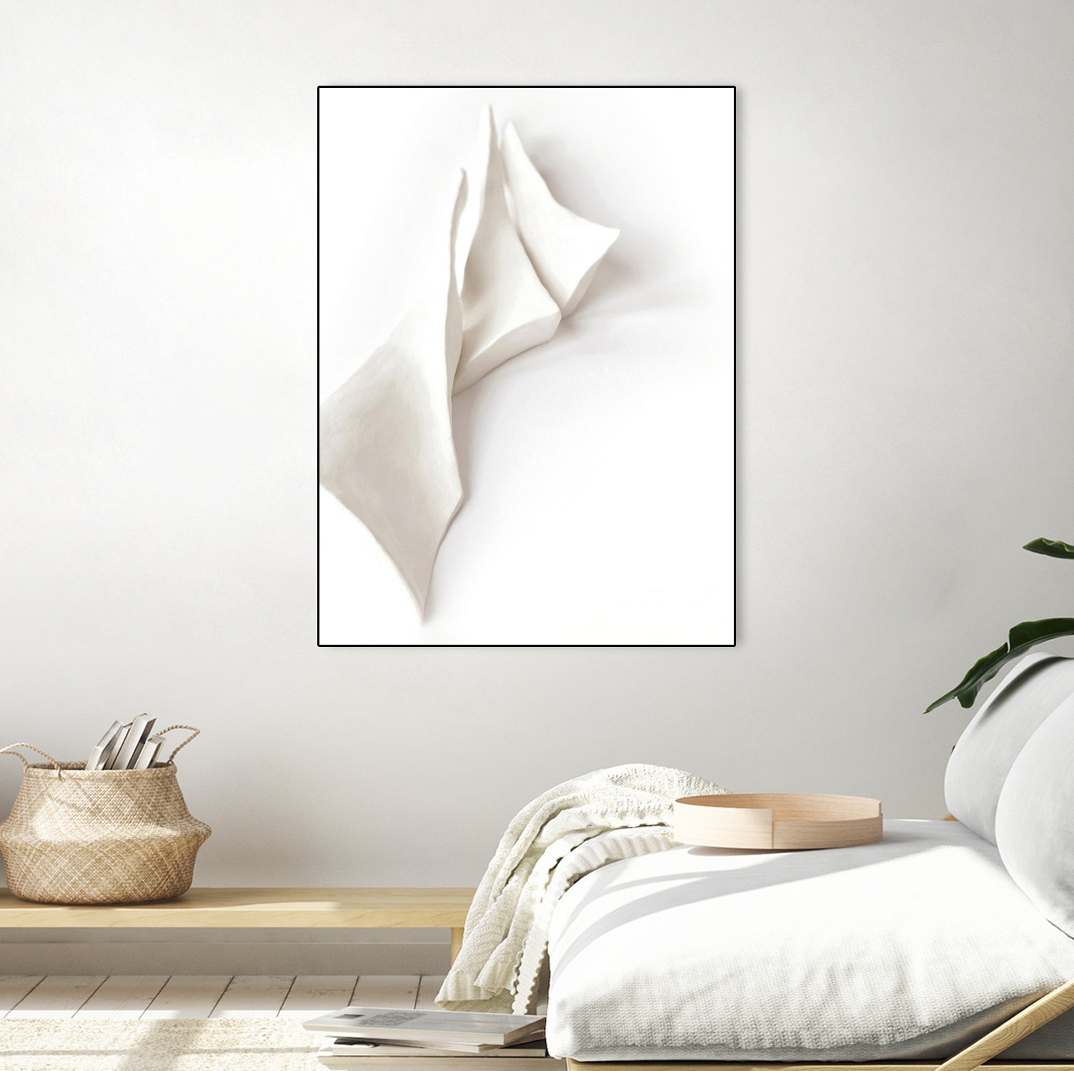 Folded Whispers by Jenja Braun on GIANT ART - flowers and plants minimalist decor
