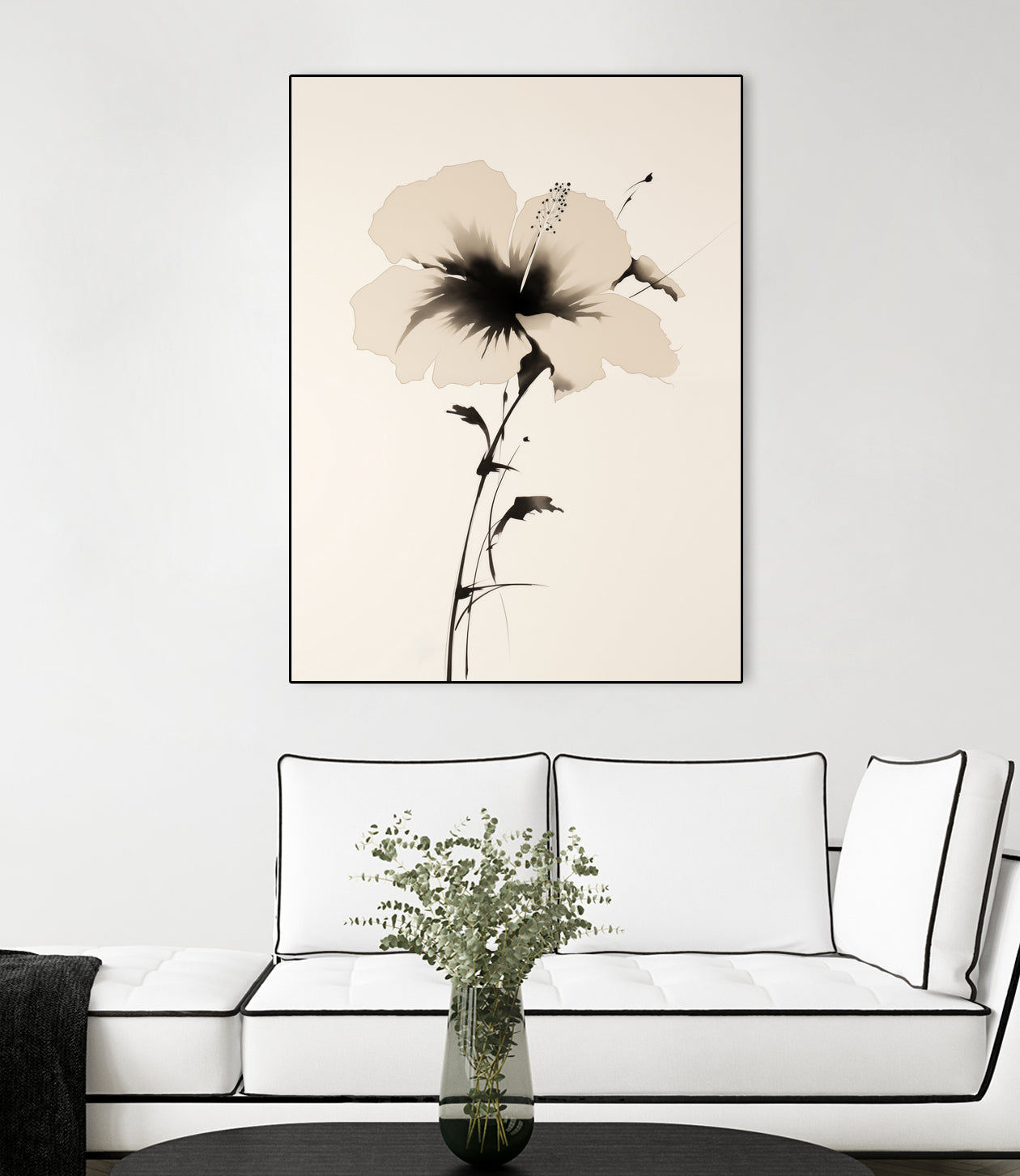 Hibiscus In Beige by Andreas Magnusson on GIANT ART - hibiscus