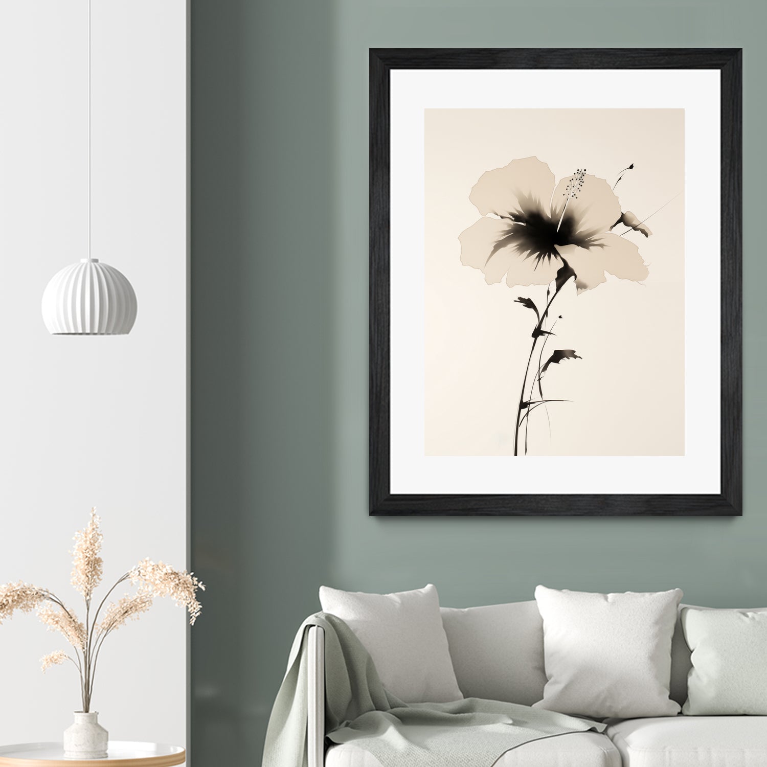 Hibiscus In Beige by Andreas Magnusson on GIANT ART - hibiscus