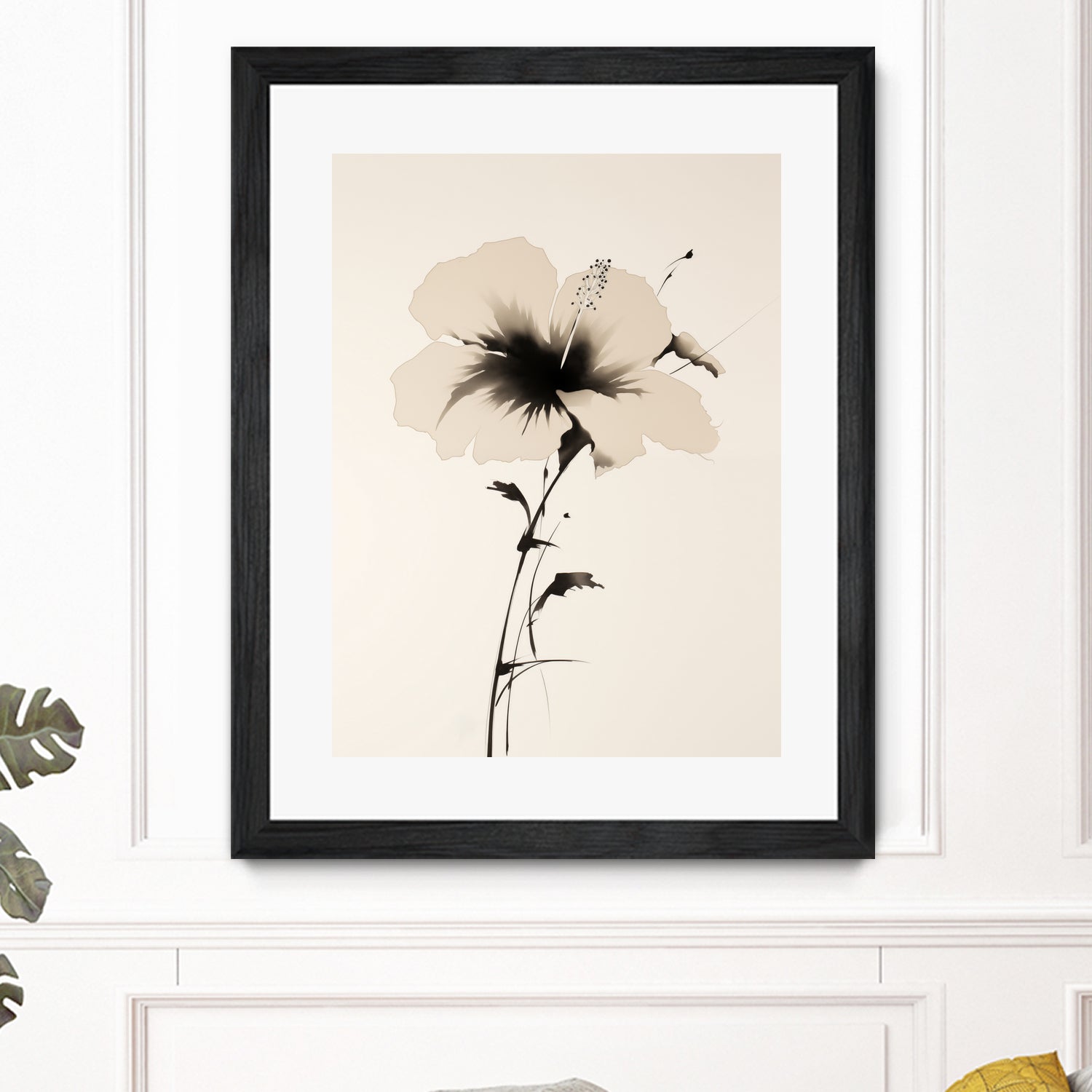 Hibiscus In Beige by Andreas Magnusson on GIANT ART - hibiscus