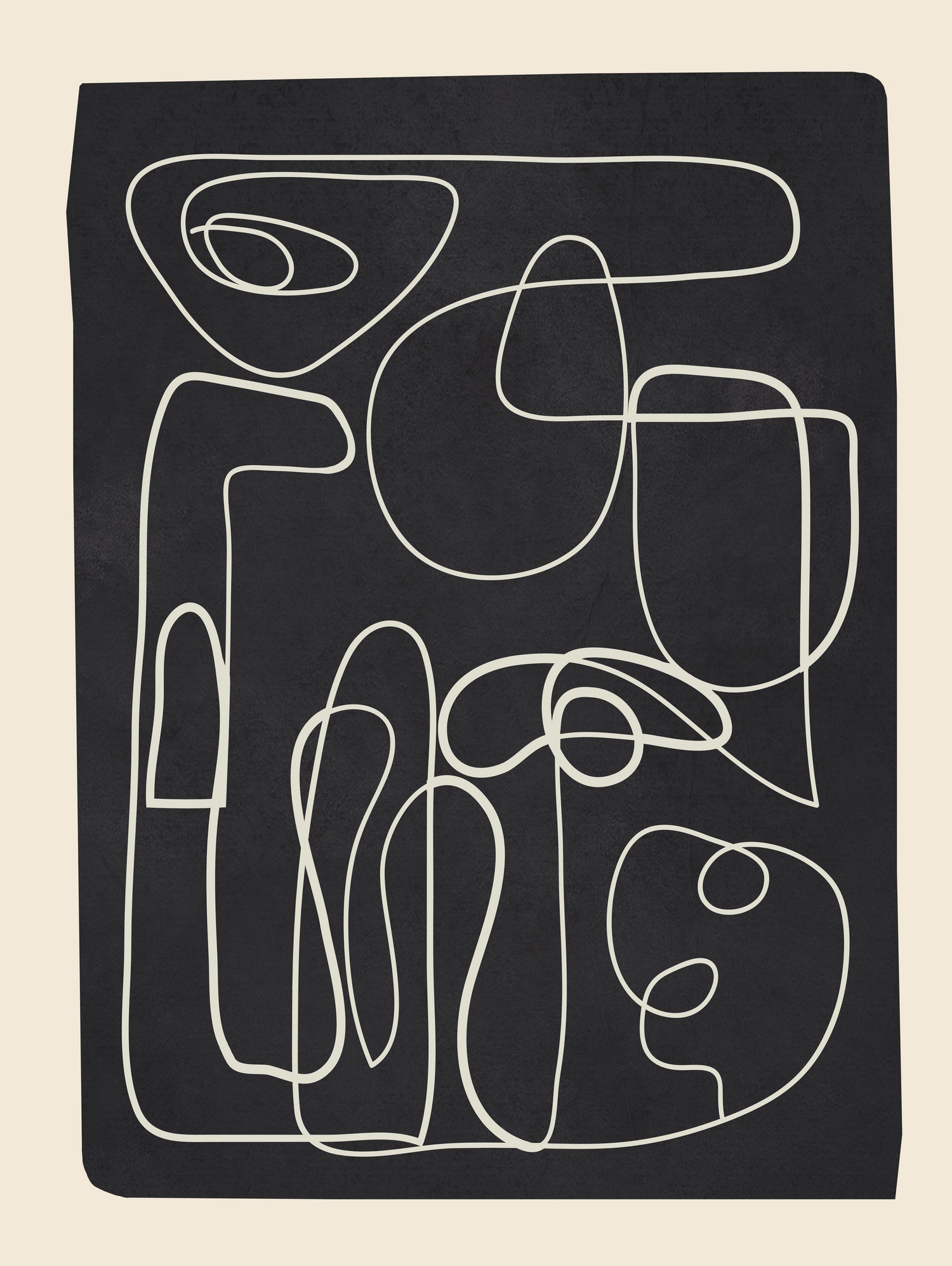 Flowing Lines Maze by City Art on GIANT ART - abstract abstract art print