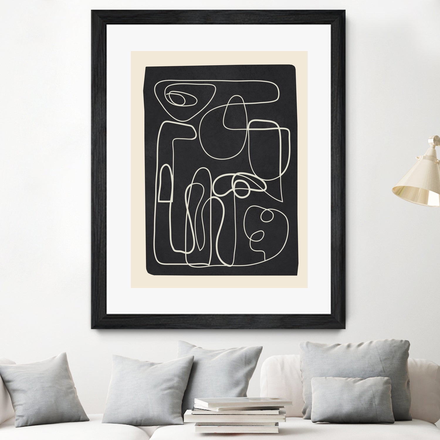 Flowing Lines Maze by City Art on GIANT ART - abstract abstract art print