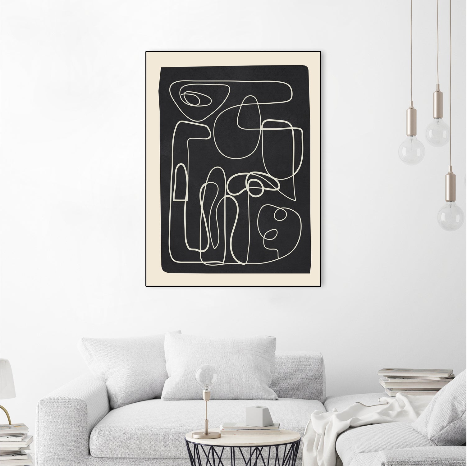 Flowing Lines Maze by City Art on GIANT ART - abstract abstract art print