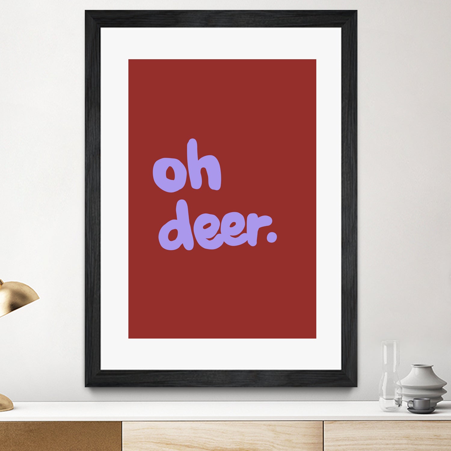 Oh Deer 1 by Studio Memb on GIANT ART - word art love