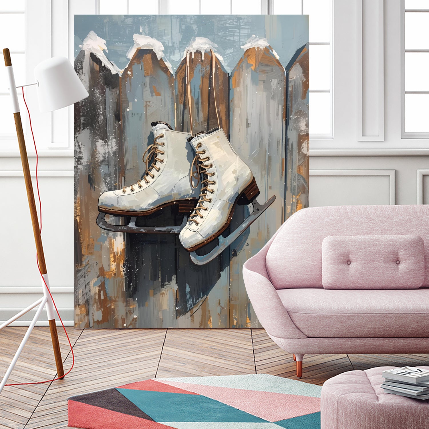 Schlittschuhe am Zaun by Ohkimiko on GIANT ART - schlittschuhe
